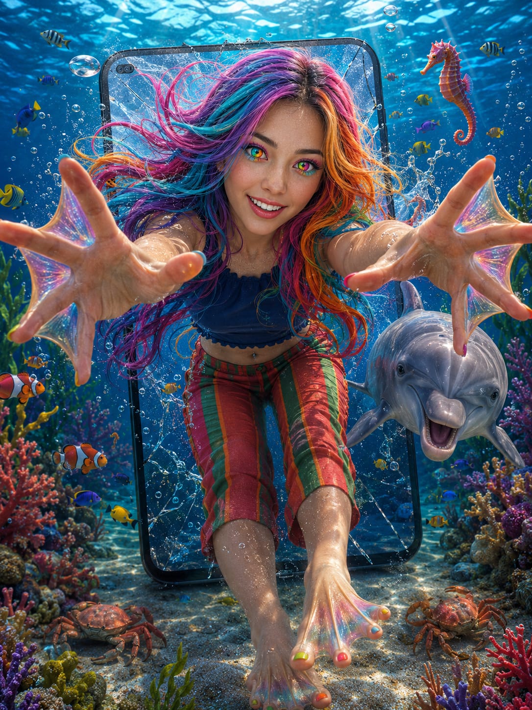 Portada de Abril Evans, ¿humana o sirena?